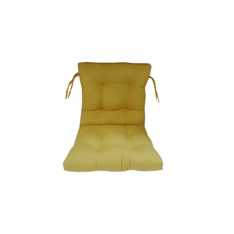 Hardal Renk Arkalıklı  Sandalye Minderi-Fitsdekor